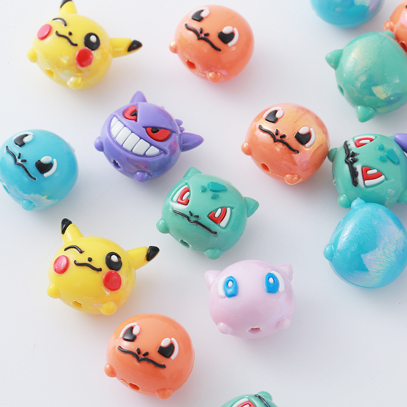 Phone Accessories Crochet - 12 szt. Koraliki Pokémon DIY Pasek