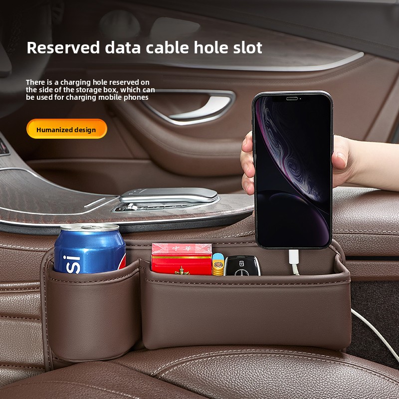Phone Accessories Organizer - Pudełko do przechowywania w szczelinie fotela
