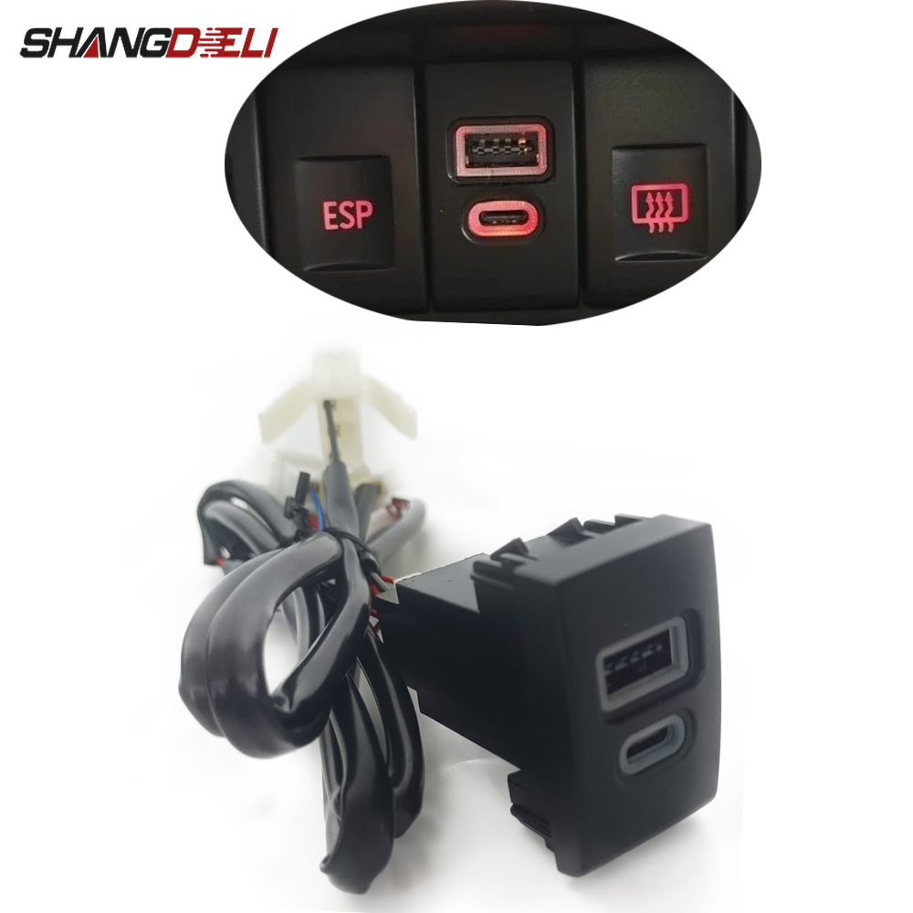 Phone Accessories Types - 1 szt. Ładowarka samochodowa QC3.0 z