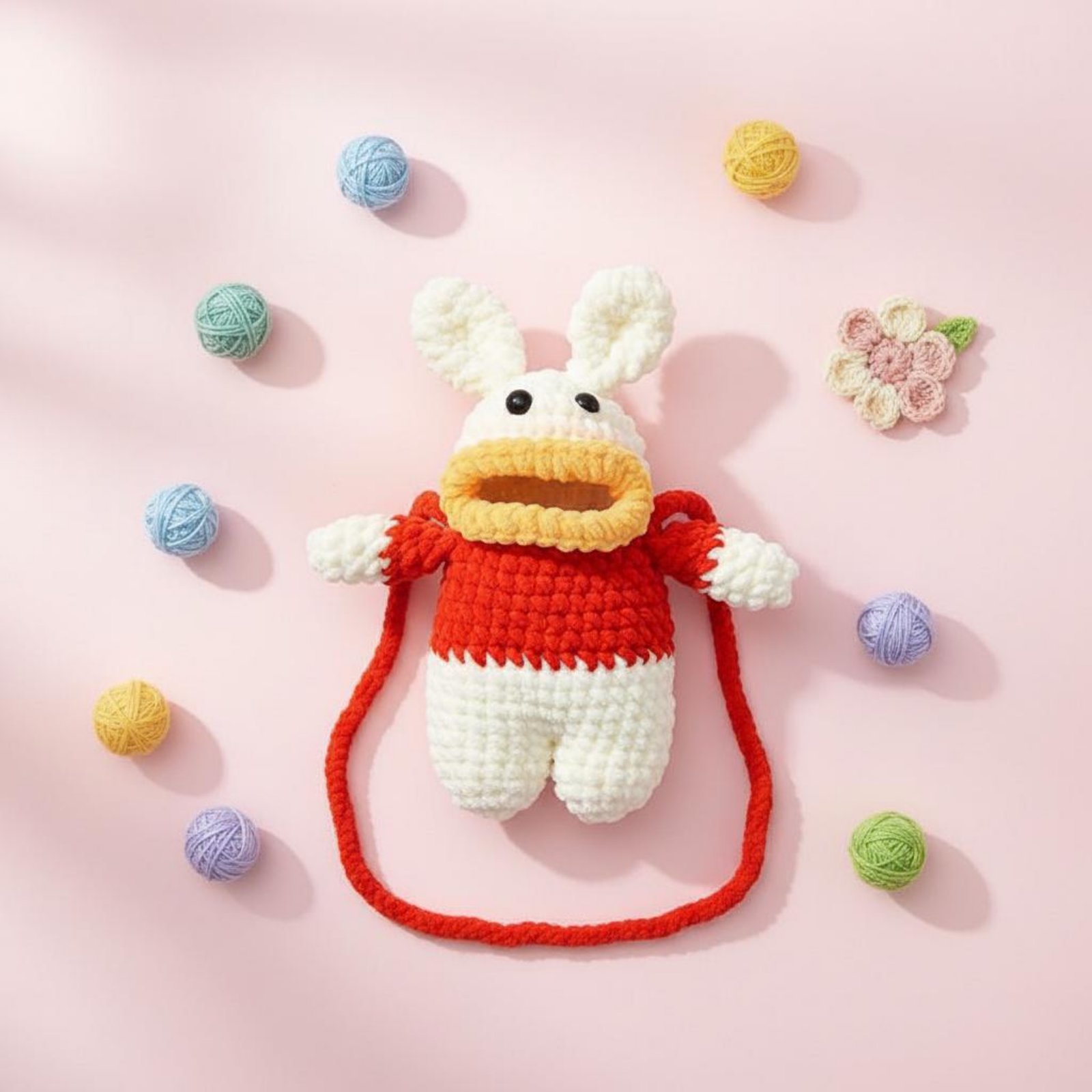 Phone Accessories Crochet - Szydełkowa torebka na telefon w kształcie