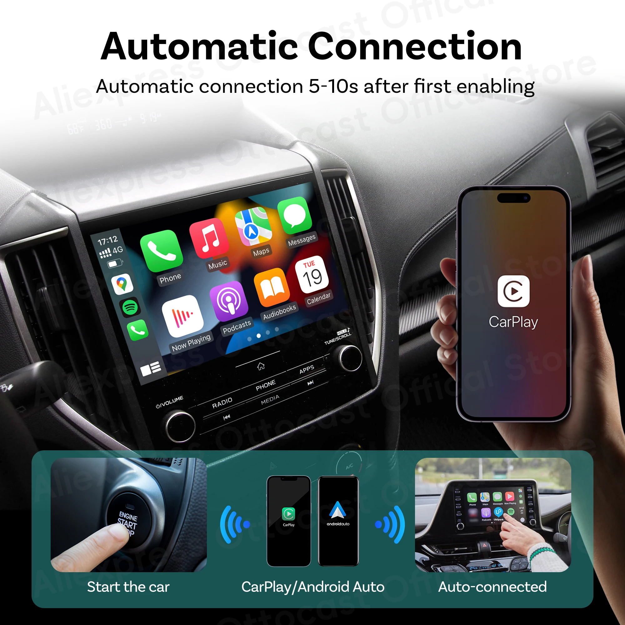 Adapter bezprzewodowy OTTOCAST – Phone Accessories Organizer recenzja i cena