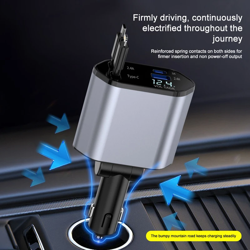 120W 4 w 1 wysuwana ładowarka  – Fast Charging Cable recenzja i cena