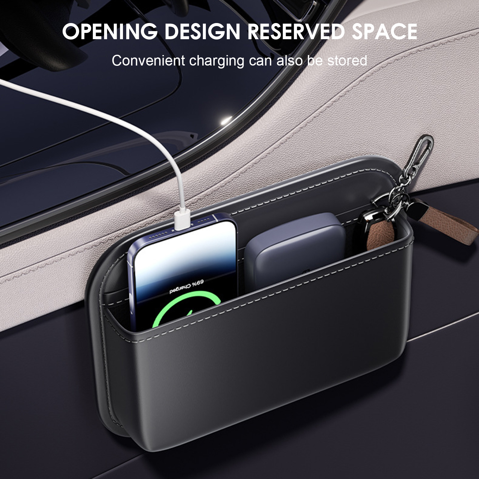 Prosty organizer do samochodu  – Phone Accessories Organizer recenzja i cena