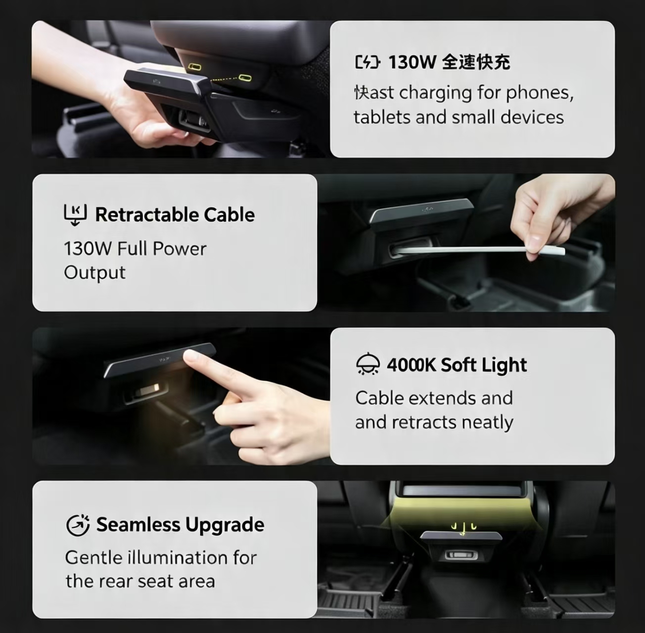 JOWUA 130W Hub Ładujący na Tyl – Fast Charging Cable recenzja i cena